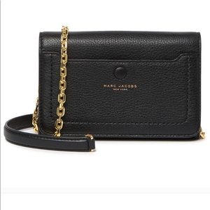 Marc Jacobs Black Pebbled Leather Crossbody Bag